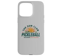 Collectif extérieur Retro Sun Club Pickleball Pickleball Coque pour iPhone 15 Pro Max