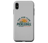 Collectif extérieur Retro Sun Club Pickleball Pickleball Coque pour iPhone XS Max