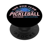 Collectif extérieur Retro Sun Club Pickleball Pickleball PopSockets PopGrip Adhésif
