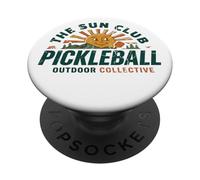 Collectif extérieur Retro Sun Club Pickleball Pickleball PopSockets PopGrip Adhésif