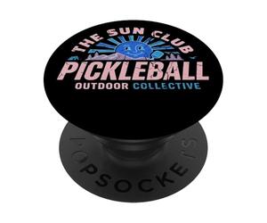 Collectif extérieur Retro Sun Club Pickleball Pickleball PopSockets PopGrip Adhésif
