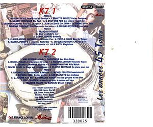 collectif - LES ANNEES 45 TOURS/double cassette