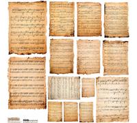 COLLECTIFS - ScrapLove - Old Music Notes 1 - Notes de musique anciennes 1