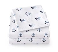 Collection 1500 Supreme Parure de lit pour Enfants - Parure de lit Amusante colorée et Confortable, pour garçons et Filles, Poche Profonde, Infroissable, Douce et Confortable, lit Double, Ancre