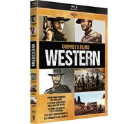 Collection 5 Films Western : Les Sept Mercenaires + Pour Une Poignée De Dollars + Et Pour Quelques Dollars De Plus + La Conquête De L'ouest + Le Bon, La Brute Et Le Truand - Pack - Blu-Ray