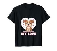 Collection Amour Animaux Chiot Chien Inscription Love T-Shirt