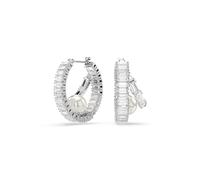 Collection Ariana Grande, cristal transparent et perles, finition rhodium, fait partie de la collection de bijoux Ariana Grande, colliers, boucles d'oreilles et bracelets, One Size, Cristaux, oxyde de