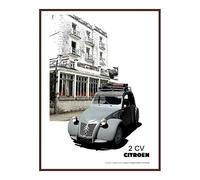 Collection auto France Plaque métal Citroën 2cv I&S Collector (30x40cm) *modèle en Relief*