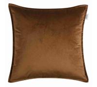 Collection BEAUTE-HABITAT Housse de coussin décoratif DOLCE Marron foncé 45 x 45 cm
