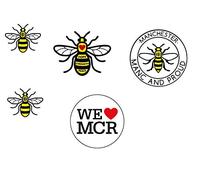 Collection Bee Wasp fly (Bee Wasp Manchester Bee Iron on Transfer Sheet)