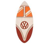 Collection Board Masters VW - Skimboard Volkswagen en Bois véritable (104 cm) Unisexe avec Design Combi T1 (Face du Bus/Rouge)