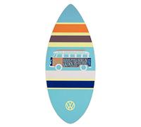 Collection Board Masters VW - Skimboard Volkswagen en Bois véritable (104 cm) Unisexe avec Design Combi T1 (Rayé/Bleu)