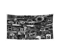 Collection Cool Camera - Bannière imprimée pour festival - Décoration d'extérieur résistante aux UV et à la décoloration - Pour les salons commerciaux et les événements de jardin - Drapeau