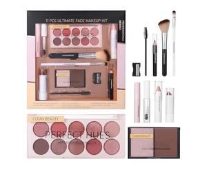 Collection cosmétique - Assortiment complet, onze outils d'application, masque pour le visage, pigments de couleur pour les lèvres, boîte de beauté pour les nouveaux utilisateurs, instruments de taill
