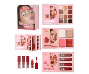 Collection Cosmétique Vibrante, Design À Trois Niveaux, Kit Artistique Pour Les Lèvres | Sélection D'éclats De Pigments Élevés Permettant Aux Créateurs Matures, Aux Interprètes, Au De La Céléb