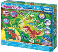 Collection créative AQUABEADS Dinosaur - Un ensemble pour créer des dinosaures colorés à partir de perles magiques Créez, jouez et explorez le monde des créatures préhistoriques