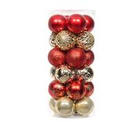 Collection d ' ornements de Noël à finition mixte pour couronne de cheminée d ' arbre, fête et affichage de vacances détail, décoration de, boules d ' ornement de vacances, boules d ' arbre, de de de