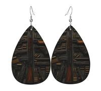 Collection D'Armes À Feu Anciennes Boucle D'Oreille Double Face Boucles D'Oreilles En Cuir Légères Pendantes D'Oreille Pour Femme Décorations