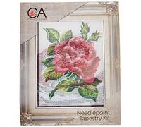 Collection D'Art 3146K Rose Rouge Kit de Canevas Coton Multicolore 14 x 18 x 0,1 cm