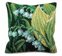 Collection D'Art 5121 Muguet Droite Kit de Coussin Gros Trous Coton Multicolore 50 x 45 x 0,1 cm