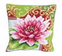 Collection D'Art 5174 Nénuphar Somptueux 2 Kit de Coussin Gros Trous Coton Multicolore 50 x 45 x 0,1 cm