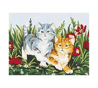 Collection D'Art 6032K Chaton Joueur Kit de Canevas Coton Multicolore 20 x 30 x 0,1 cm
