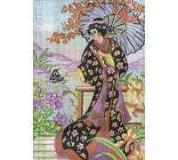 Collection D'Art 6190K Japonaise Kit de Canevas Coton Multicolore 20 x 30 x 0,1 cm