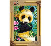 Collection D'Art 6238K Panda Kit de Canevas Coton Multicolore 20 x 30 x 0,1 cm