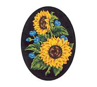 Collection D'Art 7021 Tournesols Canevas Imprimé à Broder Coton Multicolore 25 x 30 x 0,1 cm