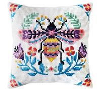 Collection d'Art Kit de broderie au point de croix Motif abeille florale