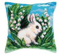 Collection d'Art Kit de broderie au point de croix Motif lapin blanc