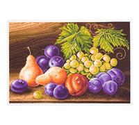 Collection d'Art PA1414 Fruits Imprimé Aida pour Broderie Croix Coton Multicolore 27 x 39 cm
