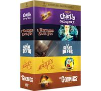 Collection De 5 Films Aventures Fantastiques Warner : Le Géant De Fer + L'histoire Sans Fin + Les Goonies + Charlie Et La Chocolaterie + Le Magicien D'oz - Pack