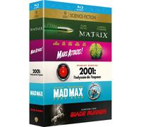 Collection De 5 Films Science Fiction Warner : Blade Runner + Mad Max : Fury Road + 2001 : L'odyssée De L'espace + Mars Attacks! + Matrix - Pack - Blu-Ray