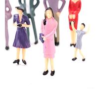 Collection de 50 figurines en plastique pour maquettes de trains de calibre 1 et scènes de paysage, y compris les poses assises et debout