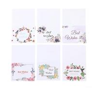 Collection de 60 cartes de remerciement en feuille d'or avec 6 styles différents d'œuvres d'art pour envoyer une gratitude sincère et des vœux chaleureux (A)