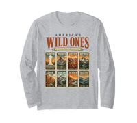 Collection de Badges de Parc National - Design Vintage de Voyage Manche Longue