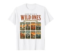 Collection de Badges de Parc National - Design Vintage de Voyage T-Shirt