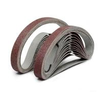 Collection de bandes de papier abrasif comprenant dix unités de 25 par trois cent trente millimètres avec une grande variété de grains pour une performance optimale sur tous les matériaux (180#)