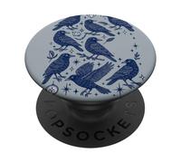 Collection de bibelots Meurtre des Corbeaux Amoureux des Corbeaux PopSockets PopGrip Adhésif