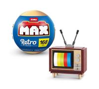 Collection de Briques de Construction Max Premium Retro, télévision (Jusqu’à 221 pièces, 6 à Collectionner) de ZURU.