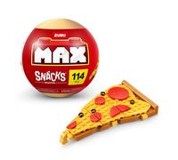 Collection de Briques de Construction Max Premium Snacks (Pizza) par ZURU. Briques de Construction pour Adolescents, Adultes et collectionneurs. Construisez, collectionnez et affichez Votre