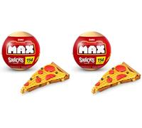 Collection de Briques de Construction Max Premium Snacks (Pizza) par ZURU. Briques de Construction pour Adolescents, Adultes et collectionneurs. Construisez, collectionnez et affichez Votre (Lot de 2)