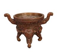 Collection de Bronze Antique : Trois Pieds d'éléphant, Four d'aromathérapie, Objet Ancien décoratif, Artisanat, décoration de Maison de Ville