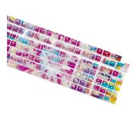 Collection De Capuchons De Touches Rétroéclairés Arc-en-ciel Dégradé 132 Touches Conception De Profil Originale Ergonomique Durabilité PC Pour Une Frappe Fluide Ensemble De Capuchons De Touches