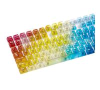 Collection De Capuchons De Touches Rétroéclairés Arc-en-ciel Dégradé 132 Touches Conception De Profil Originale Ergonomique Durabilité PC Pour Une Frappe Fluide Ensemble De Capuchons De Touches