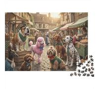 Collection de Chiens célèbres Puzzle 1000 Pièces Adultes Et Enfants,Déco Murale,Jeu Éducatif,Casse-tête,Premium,Carton,Dès 14 Ans,Anti-Stress,Détente,Défi,Cadeau 52x38cm