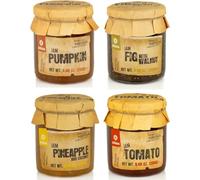 Collection de confitures traditionnelles Quinta de Jugais - Pack de 4 saveurs : Potiron, Tomate, Ananas et Noix de Coco, Figue et Noix - 4 x 280 g