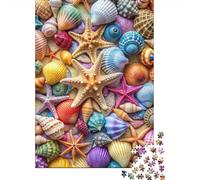 Collection de Coquillages 1000 Pièce Carton Extra Épais Jeu De Puzzle Adolescents Fans 12-18 Ans Entraînement du Cerveau Décoration Murale Le 38x26cm/1000pcs
