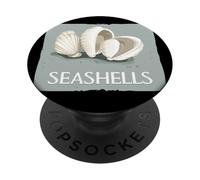 Collection de coquillages pour une touche de mer PopSockets PopGrip Adhésif